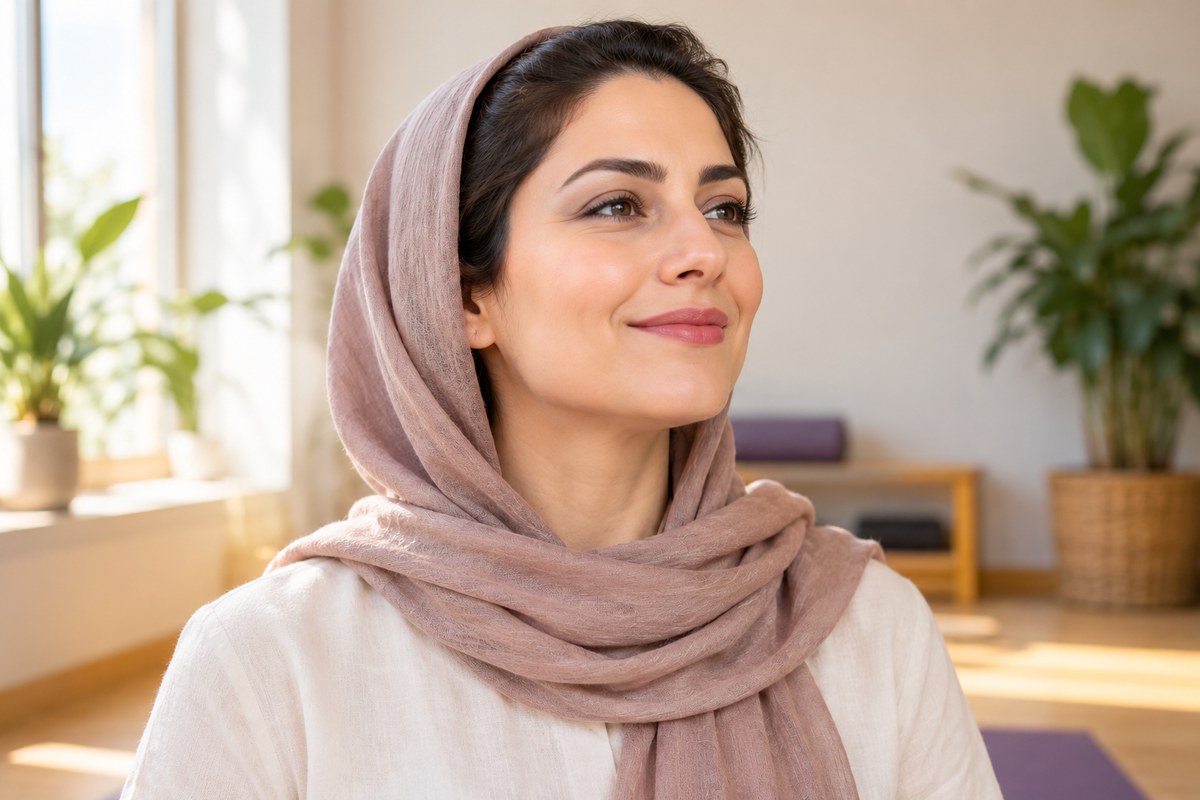 تمرین ملایم عضلات گونه در یوگای صورت