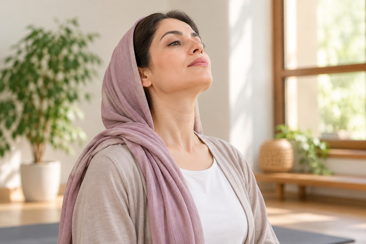 تمرین ملایم فک و گردن در یوگای صورت