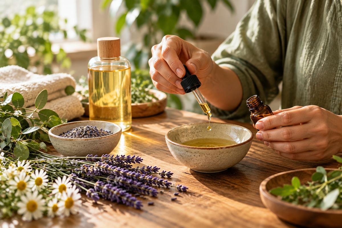 ماساژ آرام پشت با استفاده از روغن در محیط حرفه‌ای؛ تصویر مفهومی روش‌های سنتی