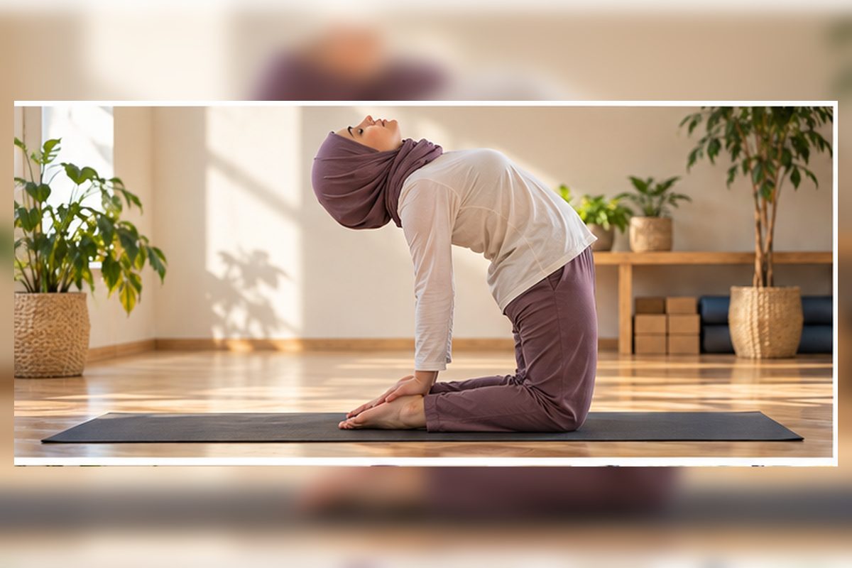 اجرای واقعی اوشتراسانا یا حرکت شتر با خم به عقب کنترل‌شده