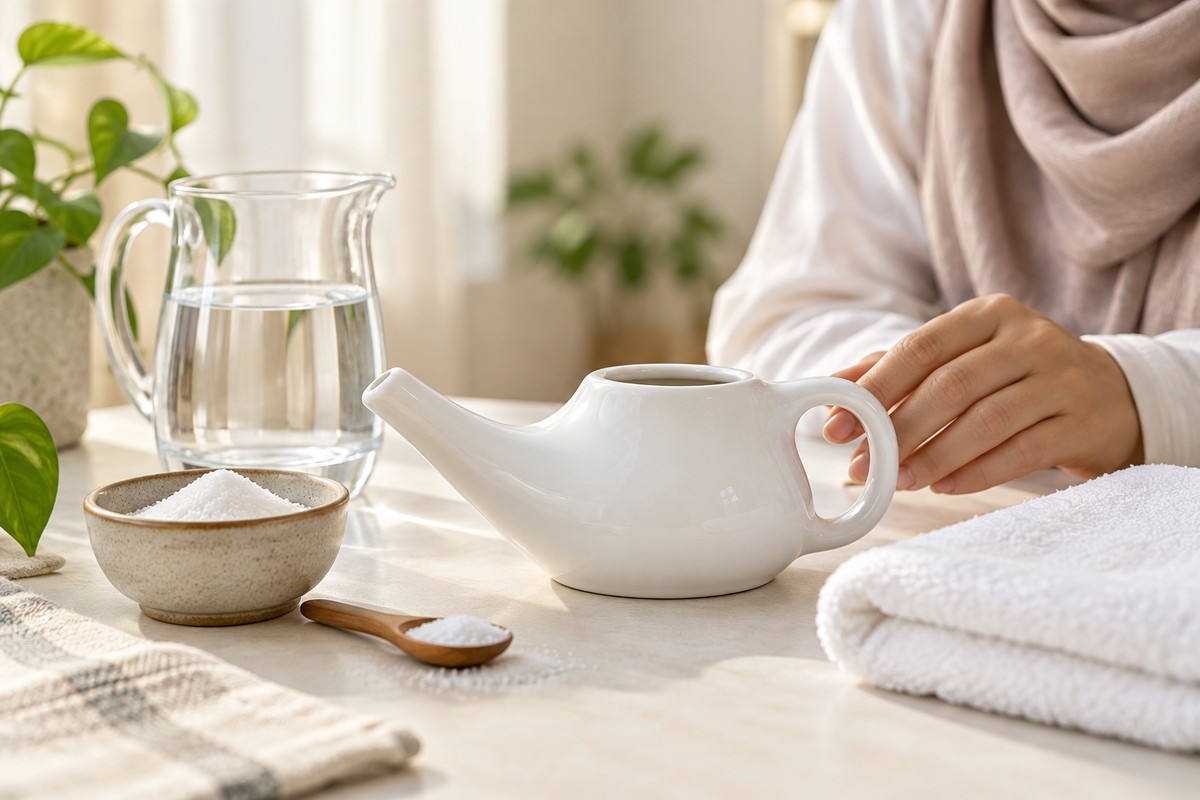 قوری نتی چیست؟ روش صحیح استفاده و نکات ایمنی شست‌وشوی بینی