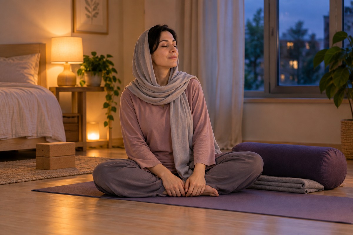 یوگا برای خواب بهتر؛ حرکات آرام، فواید احتمالی و نکات مهم